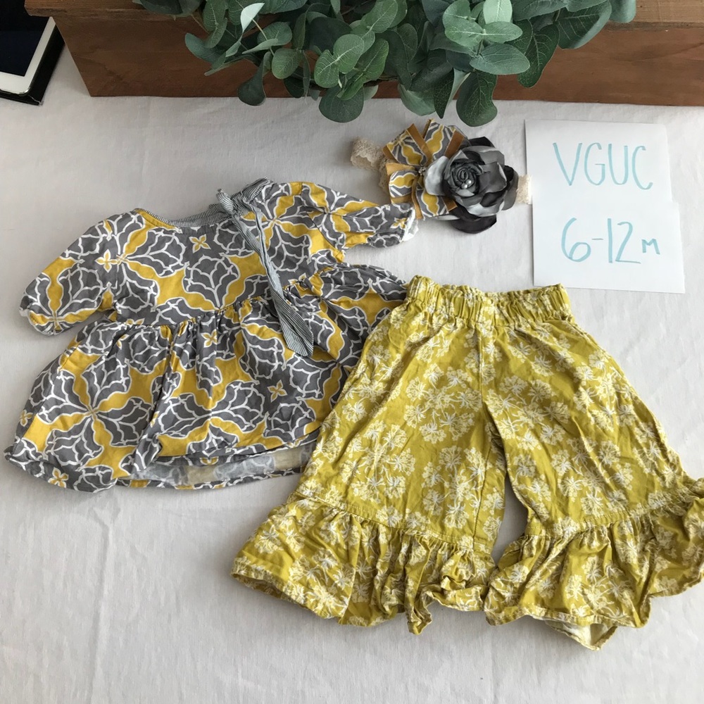 Persnickety outfit 6-12m October sky Vivian